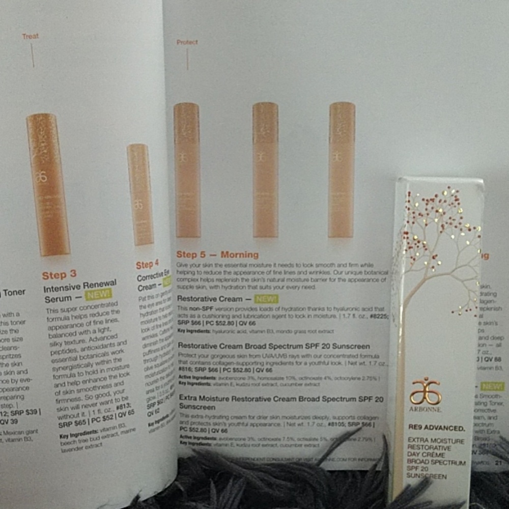 NWT Arbonne Extra moisture restorative day cream